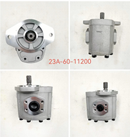 Pompe hydraulique LESILI 23A-60-11200 Corps en alliage d'aluminium 21Mpa pour niveleuse Komatsu GD511A-1 GD521A-1