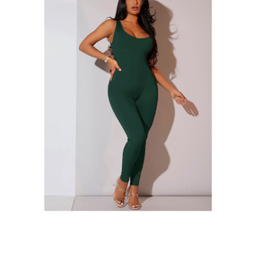 Vente en gros OEM Logo personnalisé Combinaison de yoga vintage décontractée une pièce pour femmes Combinaisons sexy pleine longueur 2024 Summer BD - Product Image 3