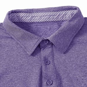 Polo à manches longues pour homme au design exclusif, mélange de coton, impression personnalisée, production OEM - Product Image 3