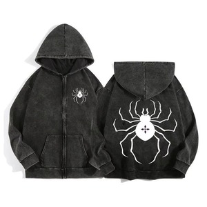 Men's High Street Fashion <b>Winter</b> <b>Fleece</b> Heavyweight 100% Cotton Lined Sequin Embroidery Eco-Friendly Regular Fit Hooded Pullover - Product Image 6