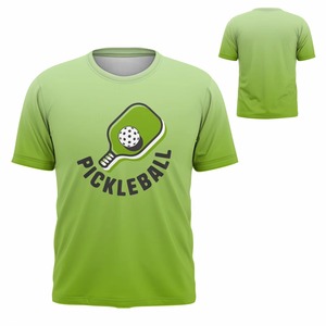 Camiseta de pickleball personalizada de manga corta, jersey deportivo de punto con estampado digital, cuello redondo, jersey atlético de pickleball 100% poliéster - Product Image 4