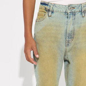 กางเกงยีนส์เดนิมเด็กผู้ชายคุณภาพสูง เนื้อผ้านุ่ม ยืดหยุ่นได้ เหมาะสำหรับใส่เล่นกีฬาหรือใส่ในชีวิตประจำวัน / ลุคแบบฟอกสี พร้อมโลโก้สั่งทำ ราคาประหยัด - Product Image 2