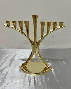 Magnificent Menorah Candle Holders Featuring Handmade Craftsmanship Premium Quality Finish For Hanukkah Home Decorative Display - Product Image 1