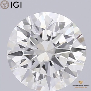 Diamant de laboratoire CVD de couleur blanche, pureté VVS1, taille ronde, 1,60 carat, avec certificat IGI, 7,57 mm, pour montures de pendentifs de créateurs - Product Image 1