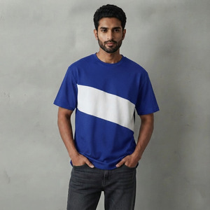 Wholesale Street Wear Cotton Men's T-Shirts Hip Hop Blank Custom Graphic Drop Shoulder Oversized Men <b>Tshirts</b> - Product Image 3
