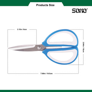กรรไกรครัว SONO G11 ใบมีดสแตนเลส 6 นิ้ว คมกริบ ด้ามจับ TPR สำหรับคนถนัดขวา - Product Image 4