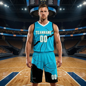 Basketball <b>Shirts</b> and Shorts Custom New Style Basketball Uniform Made in 100 % <b>Polyester</b> Basketball Uniform Made in Pakistan - Product Image 1