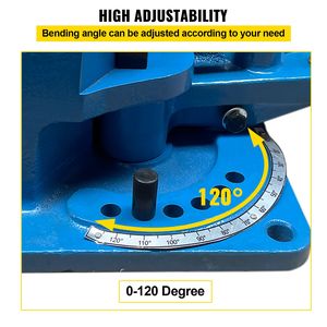 Piegatrice Manuale Universale per Barre d'Acciaio UB 100, Piegatrice per Tondini in Metallo a 120 Gradi, Piegatrice per Barre Metalliche Resistente, Calda e Fredda, Staccabile per Ferro Angolare - Product Image 4