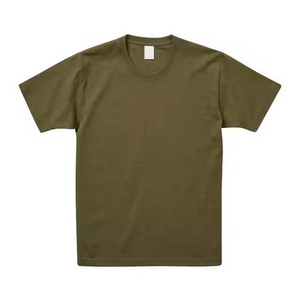 เสื้อยืดคอกลมแขนสั้นผู้ชาย พิมพ์ลายโลโก้ด้านหน้า ผ้าฝ้าย 100% ทรงปกติ ระบายอากาศได้ดี แห้งเร็ว ดีไซน์สีพื้น - Product Image 3