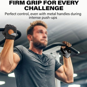 Premium Quality Neoprene Half Finger Gym <b>Gloves</b> Lace-up Closure Unisex Design for Fitness Training Strength Conditioning Daily - Product Image 4