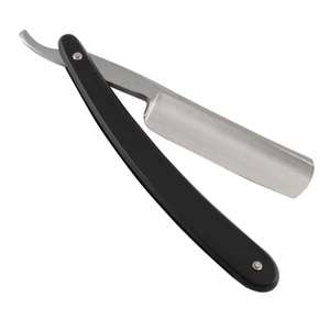 Navaja de Afeitar Profesional para Barbería, Mango de Madera Sostenible, Navaja Recta Desechable de Acero Inoxidable - Product Image 5