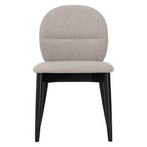 Elegance Minimalist Upholstered Black <b>Dining</b> <b>Chair</b> with Sturdy Beech Wood Frame for Home and Boutique Cafe - Product Image 2