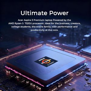A/CER Aspire 3 15.6 FHD แล็ปท็อปธุรกิจหน้าจอสัมผัส | 2026 Edition | AMD Ryzen 5 7520U CPU (เอาชนะ i7-1165G7 Intel) | DDR5 16GB - Product Image 2