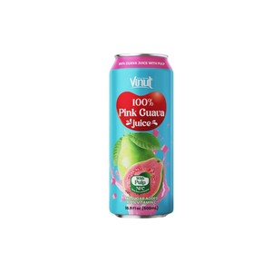 Tropical Pink Guava Juice Drink 500ml PET Bottle NFC No Sugar Added VINUT OEM ODM Private Label Wholesale Supplier - Product Image 1