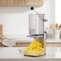 Nouvelle machine à frites torsadées électrique portable, coupe-pommes de terre en spirale, 100 kg/heure, haute productivité automatique pour frites bouclées