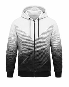 Vente en gros de sweats à capuche et pulls molletonnés pour hommes, à fermeture éclair intégrale, en polaire unie, pour l'extérieur, très demandés - Product Image 1