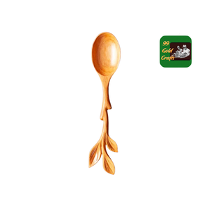 Cucharas de madera talladas a mano - Cucharitas de servir con diseño original - Cuchara de madera con forma de hongo - Cuchara exótica creativa con forma de corazón - Product Image 3