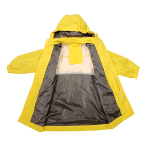 Impermeable Amarillo con Cuello Alto y Cierre de Botones para Niños, Venta al Por Mayor, Impermeables Personalizados en Diferentes Colores y Diseños - Product Image 6
