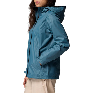 <b>Woman</b> Dark Teal Rain <b>Jacket</b> Windbreaker Waterproof Coat Hooded <b>Lightweight</b> Outdoor Sportswear Casual Female <b>Jacket</b> - Product Image 2
