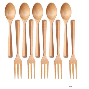 Juego de Cubiertos de Madera con Logotipo Personalizado, Accesorios de Cocina, Utensilios de Cocina, Juego Completo de Vajilla de Madera - Product Image 1