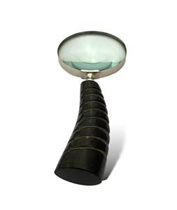 Lupa Clásica de Latón con Mango de Hueso, Ligera, Decorativa, con Lente Óptica Clara para Lectura, Inspección, Aficiones, Manualidades, Exhibición de Escritorio - Product Image 3