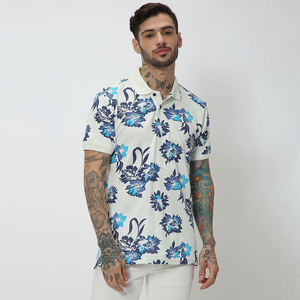 Polos de haute qualité, polos grande taille pour hommes, polos personnalisés avec impression sérigraphique de tigre, manches courtes, 100% coton, décontractés - Product Image 3