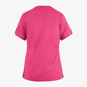 Blouses d'hôpital en toile pour femmes, légères et confortables, avec deux poches, personnalisables avec logo, pour l'été – Qualité OEM supérieure - Product Image 3