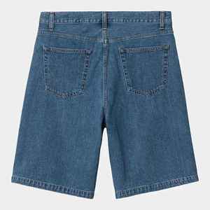 Shorts de Mezclilla para Mujer, Cintura Alta, Lavado a la Piedra, Corte Recto, Casuales, para Verano, Color Sólido, Tela de Algodón, Corte Regular - Product Image 5