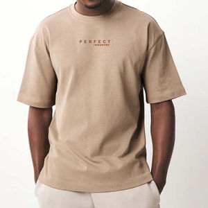 T-shirt à manches courtes pour homme, coupe ample, épaules tombantes, style décontracté, avec logo personnalisé - Product Image 5