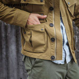 Chaqueta de Motociclista con Cuello Alto de Emerson Gear Manufacturer, Chaqueta Bomber Informal de Moda para Exteriores con Estilo TCU - Product Image 2