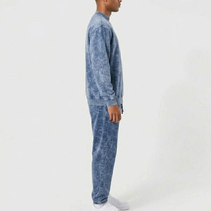 Conjunto Deportivo para Hombre con Efecto Desgastado, Sudadera y Pantalones de Corte Moderno, Tela Suave para Uso Casual, Gimnasio, Entrenamiento y Comodidad Diaria - Product Image 5