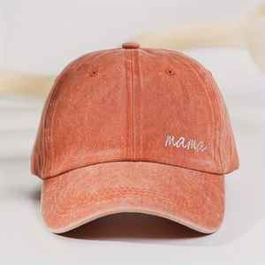 Gorra de Béisbol de 5 Paneles con Diseño Desgastado y Orificio para Cola de Caballo, Unisex, Regalo para Mujeres y Hombres, Diseño con Imagen Bordada, 100% Algodón, Bloques de Color - Product Image 3