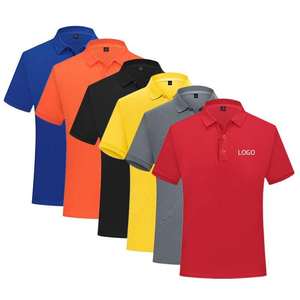 Polo de golf à manches courtes en coton 100% de haute qualité, pour le printemps et les activités de plein air, logo personnalisé, polos unis sans motif pour hommes - Product Image 4