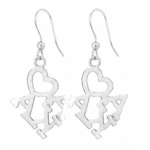 Green Pink Greek Heartfelt Pride Bling Fish <b>Hook</b> <b>Earrings</b> Women Fashion Jewelry Elegant Heart Drop <b>Earrings</b> Gift for Party Daily - Product Image 2