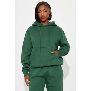 Sweat-shirt à capuche court noir pour femme en molleton anti-plis, à manches longues, avec fermeture éclair, décontracté, pour l'hiver, respirant, tricoté, avec cordon de serrage - Product Image 5