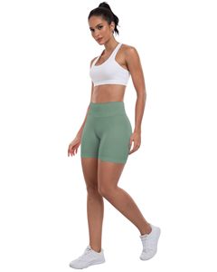 Sports Yoga Shorts For Women Workout Gym Biker Shorts High Waisted Tummy Control Butt Lifting Running <b>Booty</b> Scrunch Butt Shorts - Product Image 4