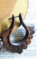 Pendientes de Flores de Madera de Alta Calidad, Modernos y Lujosos, Personalizables en Tamaño y Forma, Impresos con UV, Regalo de Boda para Chicas