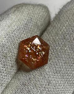 Pierre précieuse naturelle de pierre de soleil en vrac, multi-couches, orange, taille fantaisie, pour la fabrication de bijoux - Product Image 3