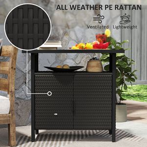 Armadietto Organizzatore per Piscina Esterna con Porta Asciugamani e Ripiano in PE Resistente alle Intemperie per Servizio Valet - Product Image 5