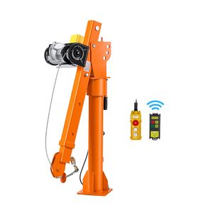 Grue de camion électrique 2200 lb, flèche télescopique rotative à 360°, capacité de 1 tonne, hauteur de levage de 6 m - Product Image 1