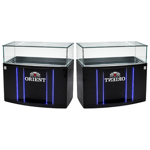 Customizable Glass Retail Display <b>Showcase</b> Recessed LED Lighting | Heavy Duty Easy Clean Custom Color Size for Jewelry Stores - Product Image 1