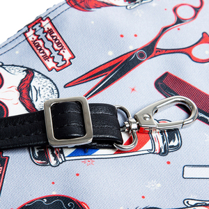 Chaleco estampado Fancy Barber con bolsillos y cierre de cremallera para mujer, ropa informal. - Product Image 2