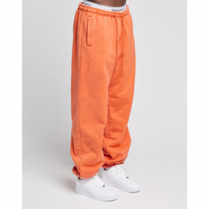 Custom Men's Elastic Waist Baggi Casual Straight Leg Flared Pants Sweatpants Heavyweight Winter Loose and Versatile Baggy Pants - Product Image 3