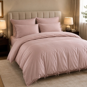 Eco Friendly Cotton Bamboo Duvet Corner Tie for Holding <b>Comforters</b> in Place Available for Affordable price from India - Product Image 1