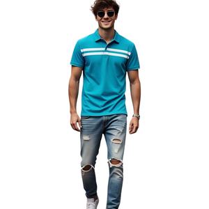 เสื้อโปโลปักลายสำหรับผู้ชายเสื้อกอล์ฟเสื้อโปโลลำลองทรงพลัสไซส์ออกแบบโลโก้ได้ตามต้องการ - Product Image 1