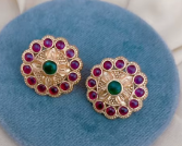 Stylish Premium Quality Gold Plated <b>Tops</b> <b>Earrings</b> Beautiful Look Perfect for Wedding Wear Traditional Wear For Women - Product Image 2