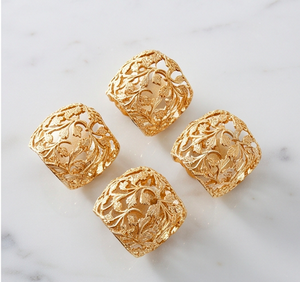 Anillos de Servilleta Metálicos, Hermoso Diseño, Porta Servilletas, Vajilla de Lujo, Accesorios para Bodas - Product Image 2