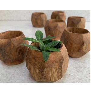 Jardinière en bois de manguier faite à la main pour la décoration intérieure et extérieure, dernier design vintage, pots à fleurs en bois de manguier pour la décoration de la maison - Product Image 3