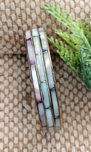 Handcrafted Mother of Pearl Inlay Bangles for Women Eco-Friendly Fashion From Indian Manufacturer FWE - Product Image 2