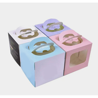Scatola di Lusso Portatile per Torte con Manico, Confezione Regalo Personalizzata per Pasticceria con Finestra Trasparente